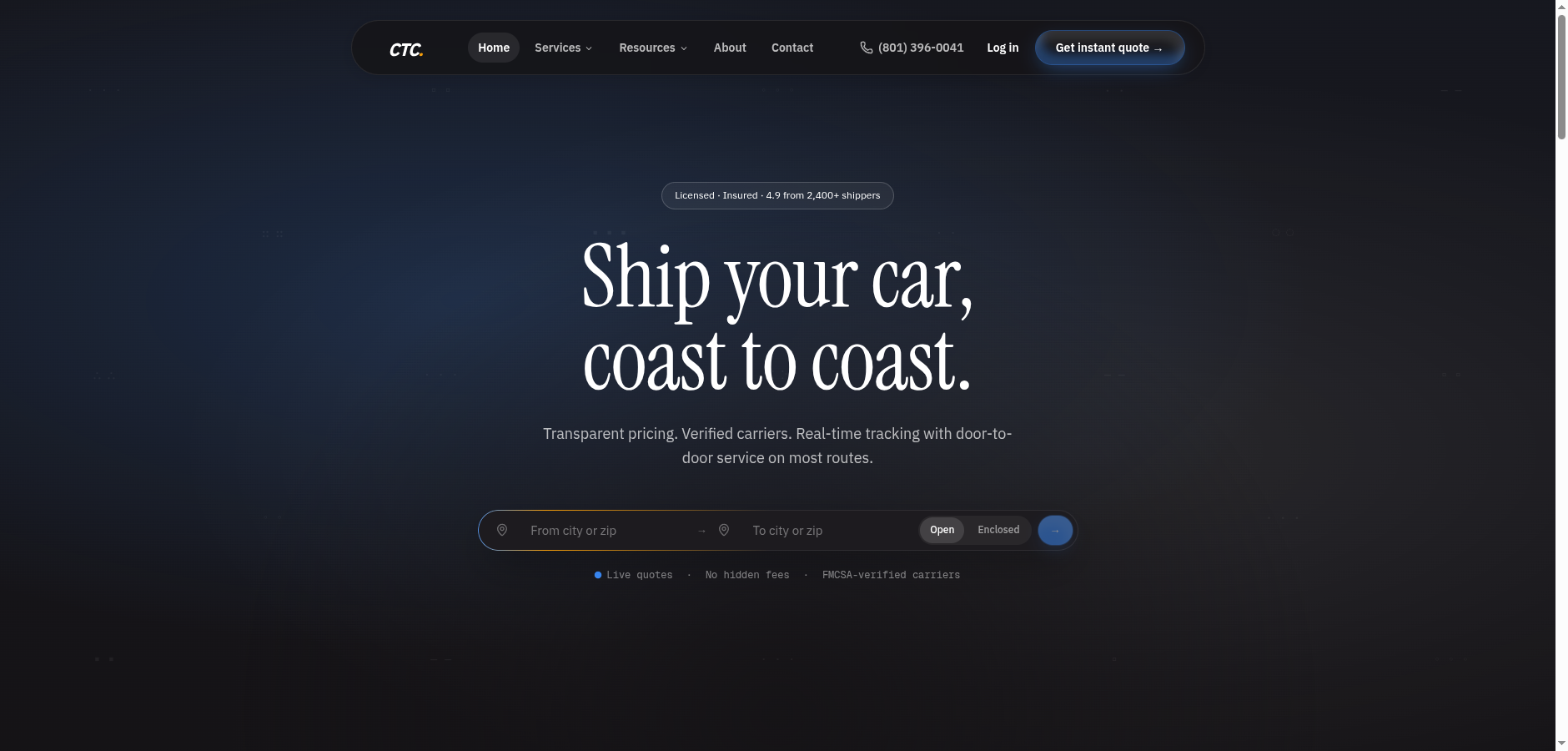 Car Transport Connection